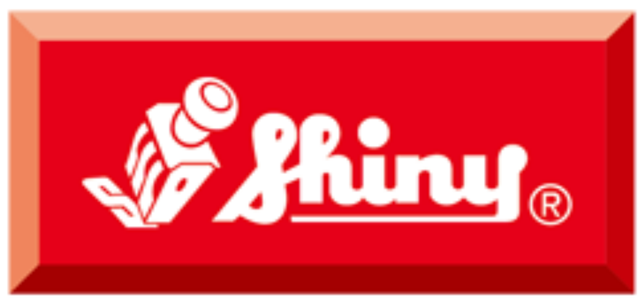 Shiny rubber stamp logo